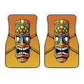 Tiki Totem Print Front Car Floor Mats