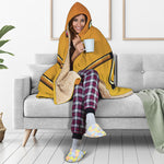 Tiki Totem Print Hooded Blanket