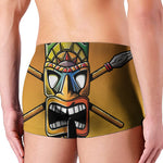Tiki Totem Print Men's Boxer Briefs