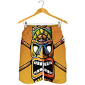 Tiki Totem Print Men's Shorts