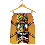 Tiki Totem Print Men's Shorts