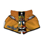 Tiki Totem Print Muay Thai Boxing Shorts