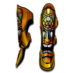 Tiki Totem Print Muay Thai Shin Guard