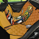 Tiki Totem Print Pet Car Back Seat Cover