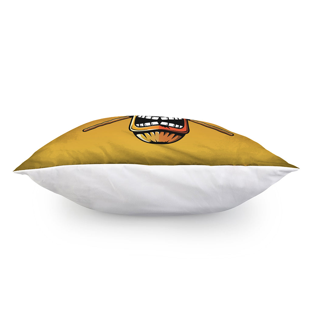 Tiki Totem Print Pillow Cover