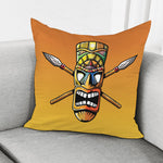 Tiki Totem Print Pillow Cover