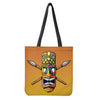 Tiki Totem Print Tote Bag