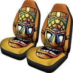 Tiki Totem Print Universal Fit Car Seat Covers