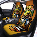 Tiki Totem Print Universal Fit Car Seat Covers