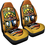 Tiki Totem Print Universal Fit Car Seat Covers