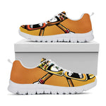 Tiki Totem Print White Sneakers