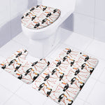 Toco Toucan Pattern Print 3 Piece Bath Mat Set