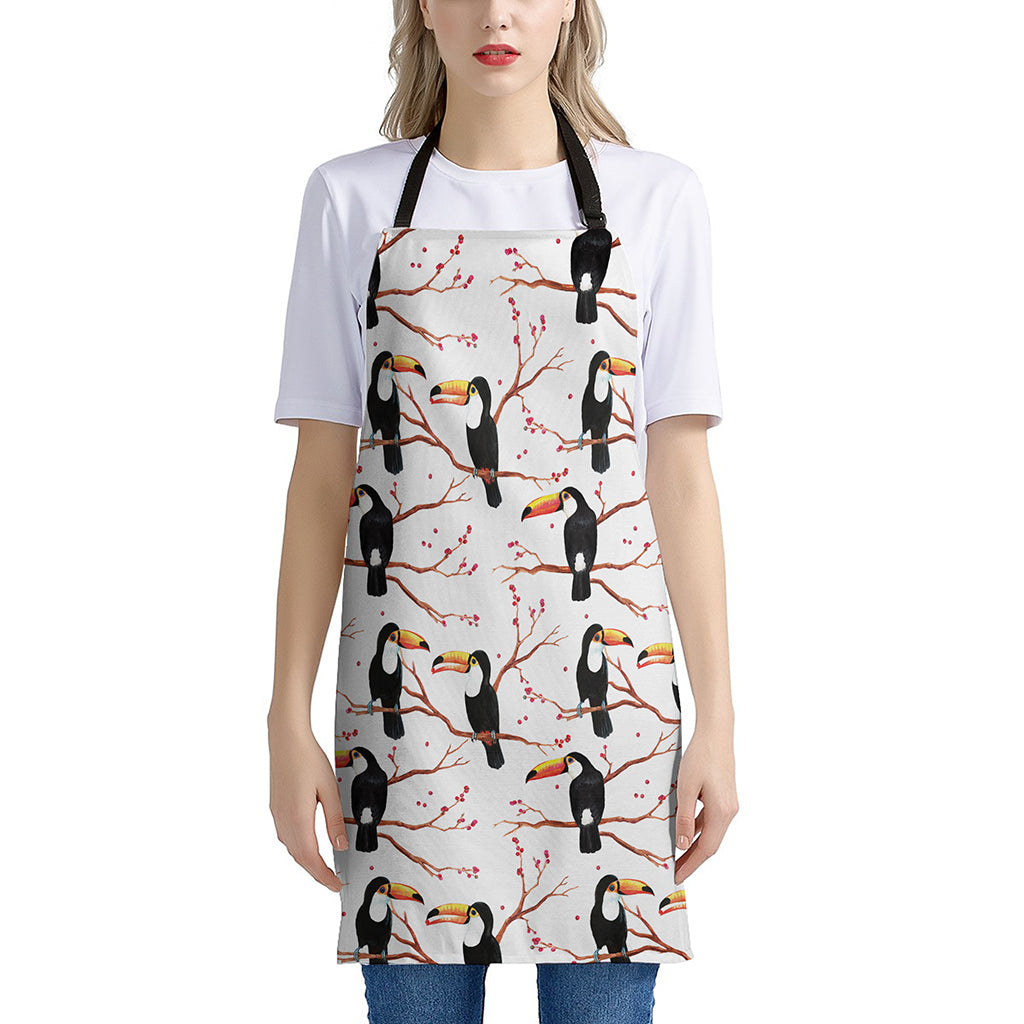 Toco Toucan Pattern Print Apron