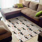 Toco Toucan Pattern Print Area Rug