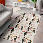 Toco Toucan Pattern Print Area Rug