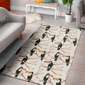 Toco Toucan Pattern Print Area Rug