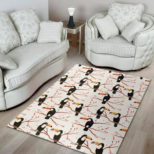 Toco Toucan Pattern Print Area Rug