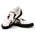 Toco Toucan Pattern Print Black Slip On Sneakers