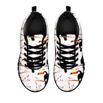 Toco Toucan Pattern Print Black Sneakers