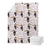 Toco Toucan Pattern Print Blanket