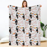 Toco Toucan Pattern Print Blanket