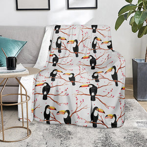 Toco Toucan Pattern Print Blanket