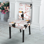 Toco Toucan Pattern Print Dining Chair Slipcover