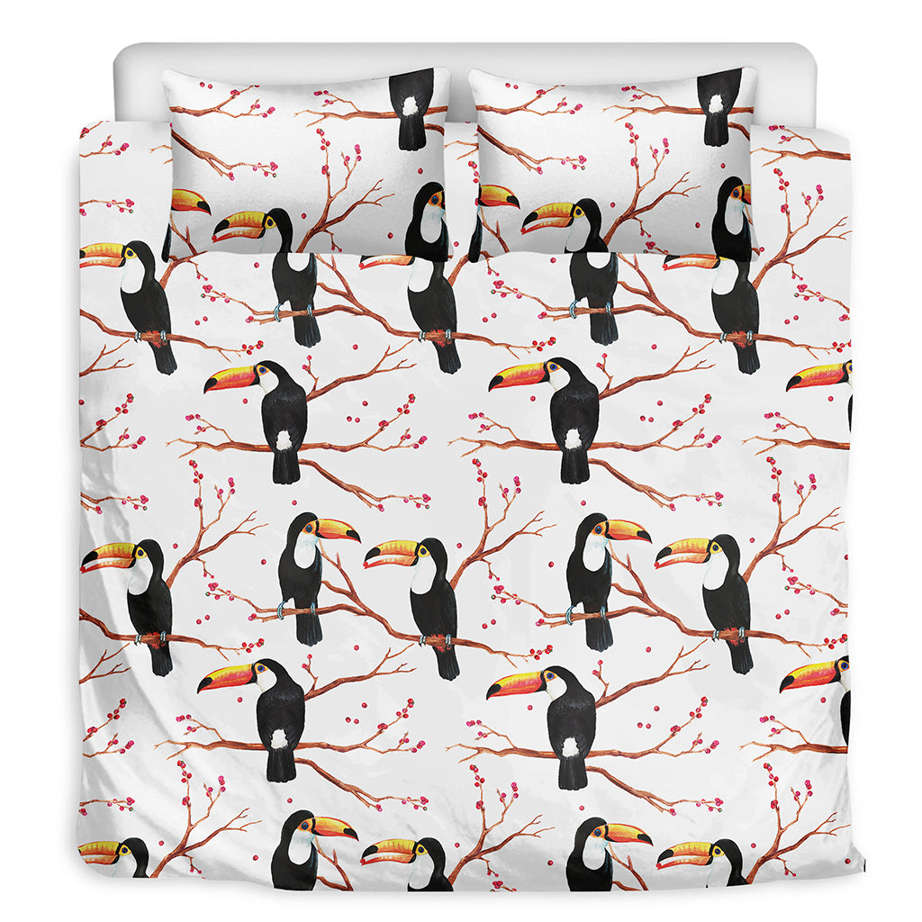 Toco Toucan Pattern Print Duvet Cover Bedding Set