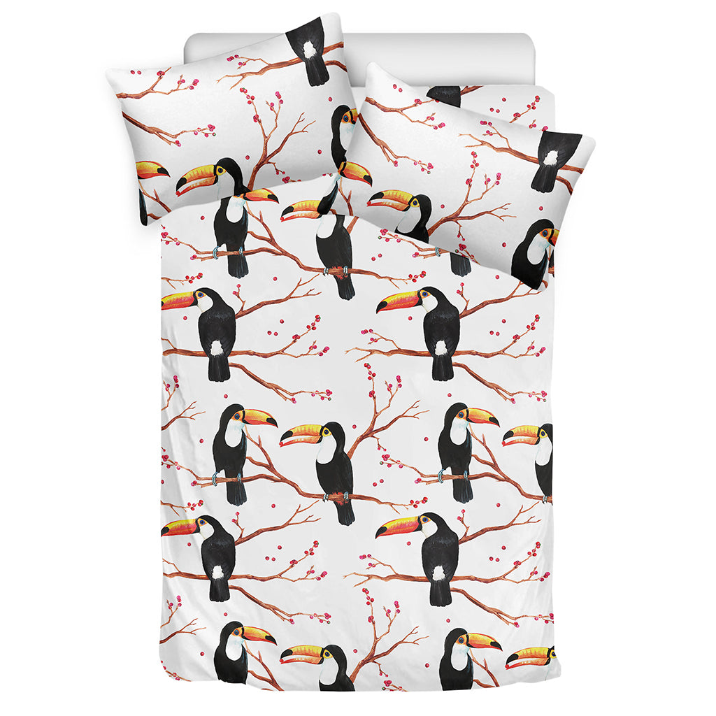 Toco Toucan Pattern Print Duvet Cover Bedding Set