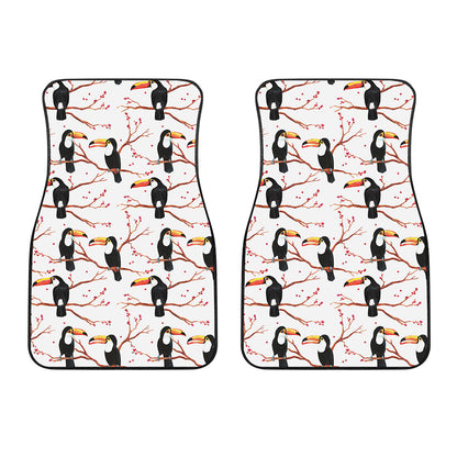 Toco Toucan Pattern Print Front Car Floor Mats