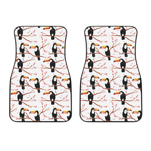 Toco Toucan Pattern Print Front Car Floor Mats