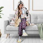 Toco Toucan Pattern Print Hooded Blanket