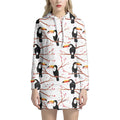 Toco Toucan Pattern Print Pullover Hoodie Dress