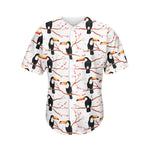 Toco Toucan Pattern Print Men's Baseball Jersey