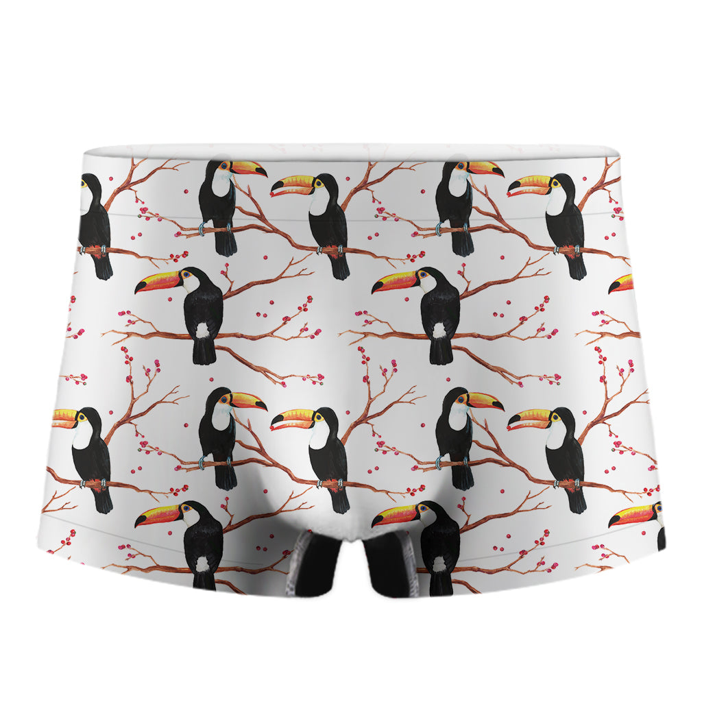 Toco Toucan Pattern Print Men's Boxer Briefs