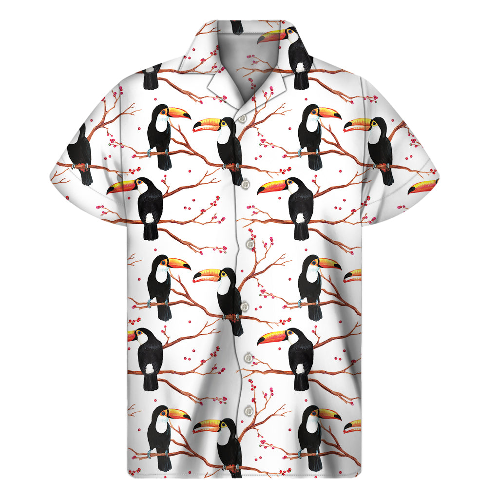 Toco Toucan Pattern Print Men's Short Sleeve Shirt