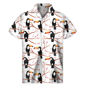 Toco Toucan Pattern Print Men's Short Sleeve Shirt