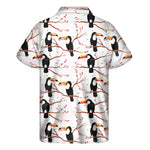 Toco Toucan Pattern Print Men's Short Sleeve Shirt