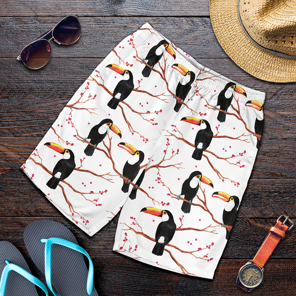 Toco Toucan Pattern Print Men's Shorts