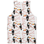 Toco Toucan Pattern Print Men's Tank Top