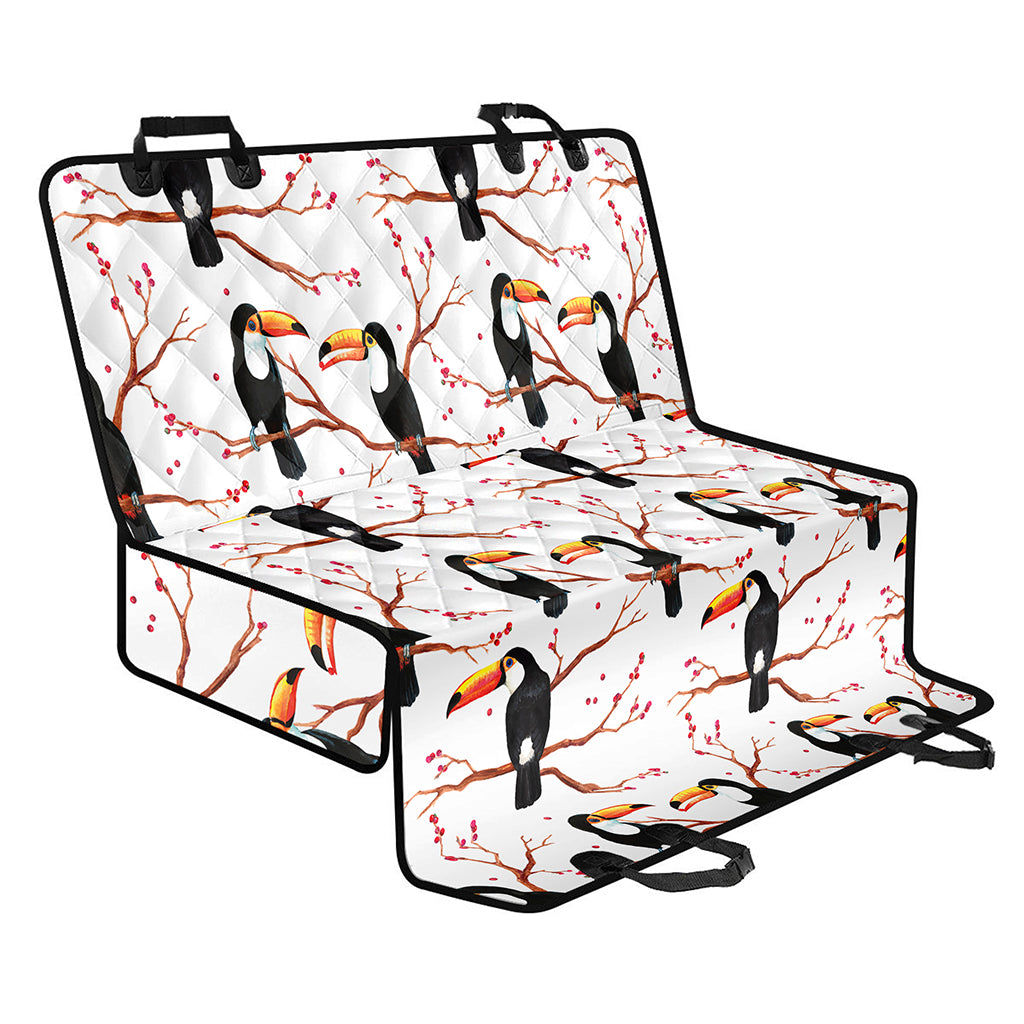 Toco Toucan Pattern Print Pet Car Back Seat Cover