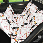 Toco Toucan Pattern Print Pet Car Back Seat Cover