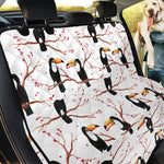 Toco Toucan Pattern Print Pet Car Back Seat Cover