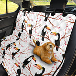 Toco Toucan Pattern Print Pet Car Back Seat Cover