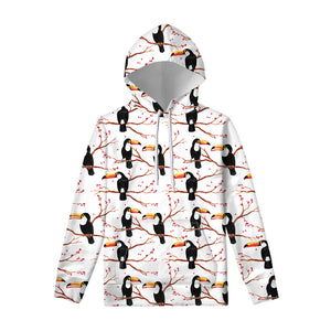 Toco Toucan Pattern Print Pullover Hoodie