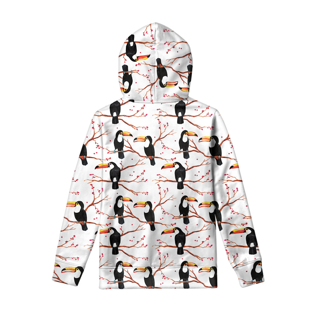 Toco Toucan Pattern Print Pullover Hoodie