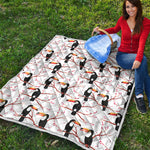 Toco Toucan Pattern Print Quilt