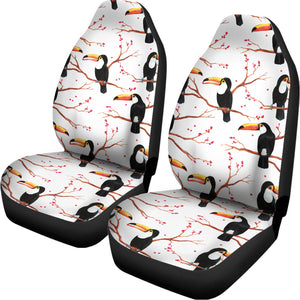 Toco Toucan Pattern Print Universal Fit Car Seat Covers