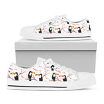 Toco Toucan Pattern Print White Low Top Shoes