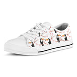 Toco Toucan Pattern Print White Low Top Shoes